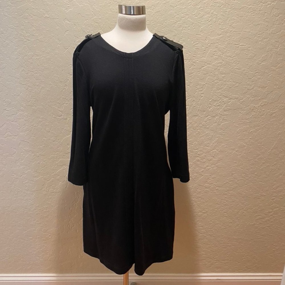 NWOT Burberry Brit black wool/knit dress Size 14